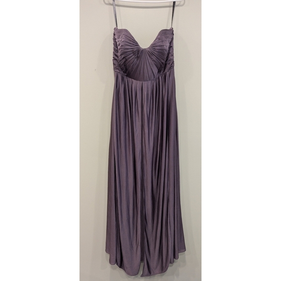Jenny Yoo Demi Convertible Jersey Knit Column Dress in Smokey Amethyst Size 12 - Picture 12 of 12